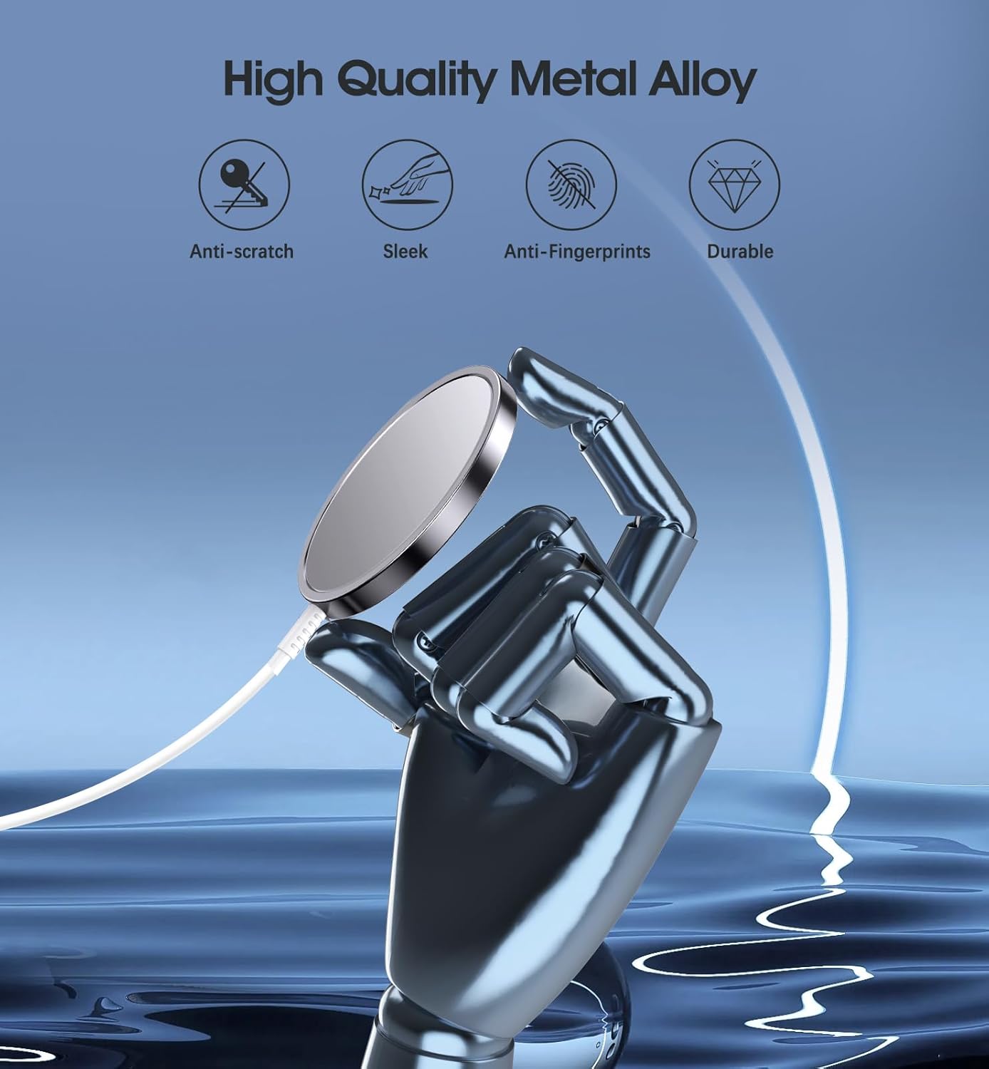 2 Pack Magnetic Wireless Charger for iPhone 16 Pro Max/16 Pro/16 Plus/16/15/15 Pro/15 Plus/15 Pro Max 15W Fast Mag Safe Charger Pad for iPhone 16/15/14/13/12 Series and AirPods 3/2/Pro 2/Pro - Image 6