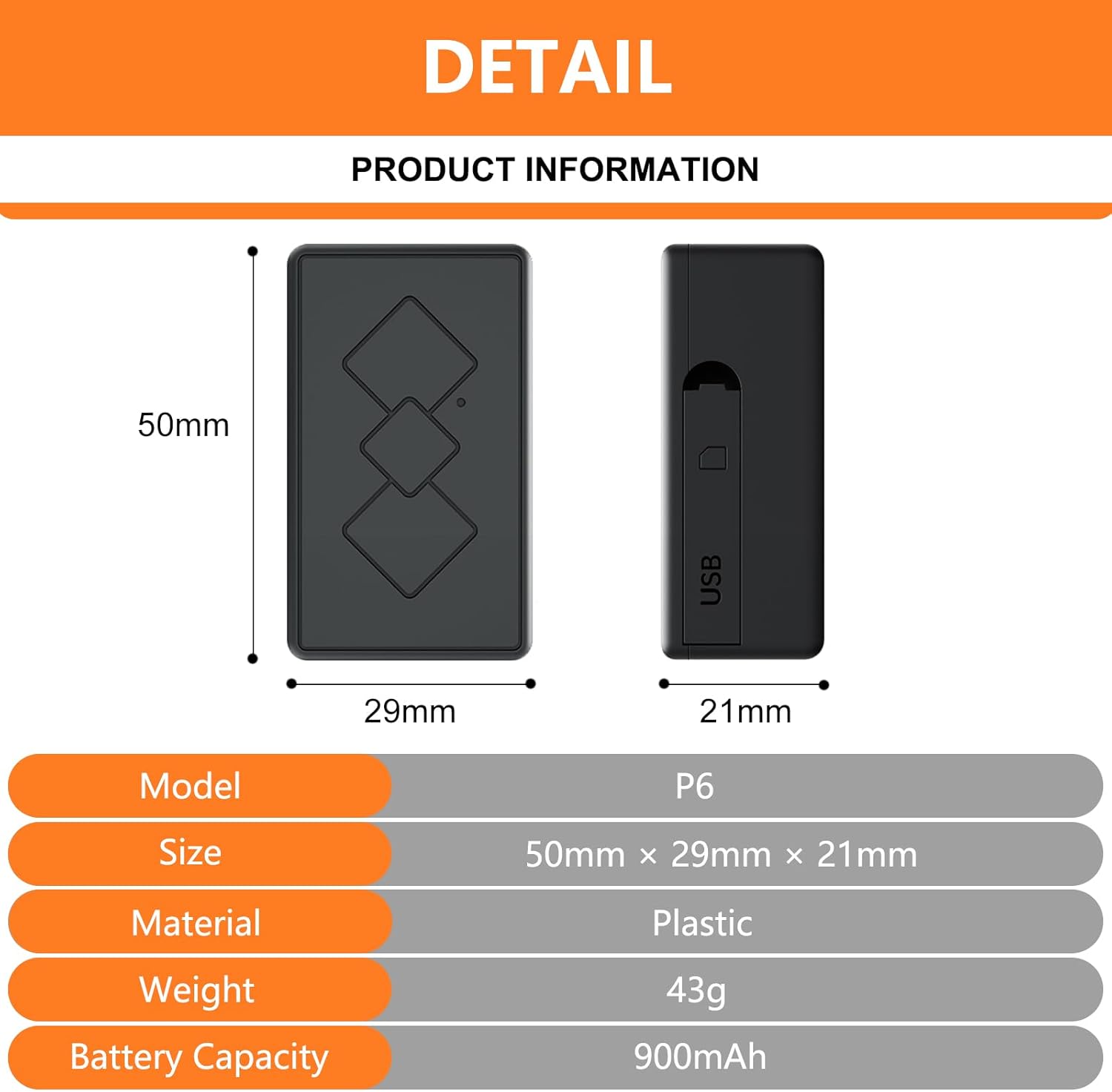 Mini GPS Tracker for Vehicles,Car GPS Tracker Portable Real Time Magnetic GPS Tracking Device,Full Global Coverage Location Tracker for Kids,Dogs,Trucks/Person,No Subscription Required/No Monthly Fee - Image 7