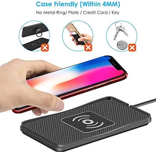 Wireless Charger,POLMXS 10W Wireless car Charger Charging pad Fast Wireless Phone Charger pad Andriod Cell Phone Wireless Charging mat Galaxy Note10/S21/S10/S9/S22(C3) - Image 5